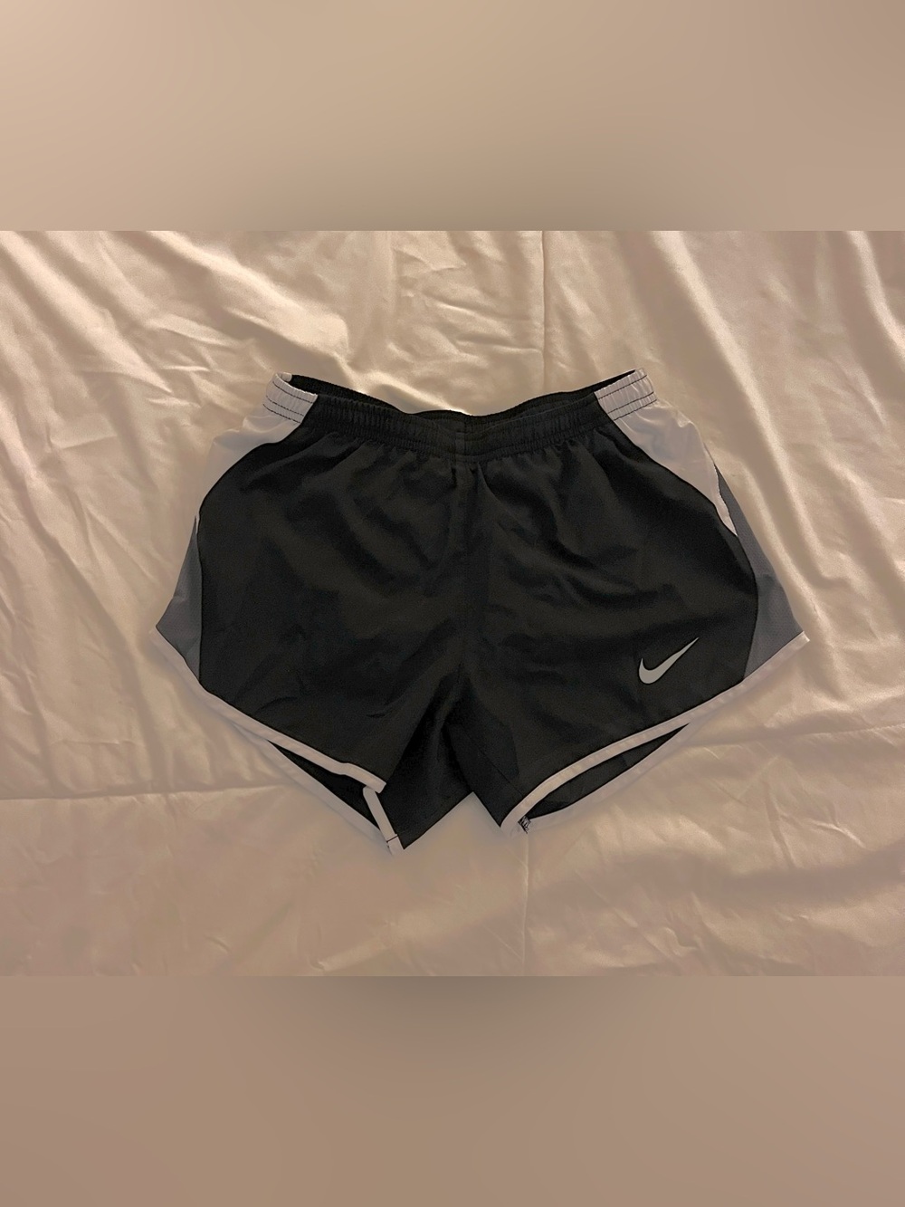 Nike Women’s Black Athletic Shorts with White Contrast Trim